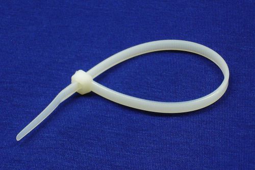 &lt; 7 inch nylon zip wire ties &gt; ten 100 packs - clear ( 1000 total  ) for sale