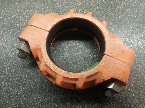 15 lot bulk victaulic 3 1/2&#034; sprinkler pipe fitting clamp coupling 3.5 style 77 for sale
