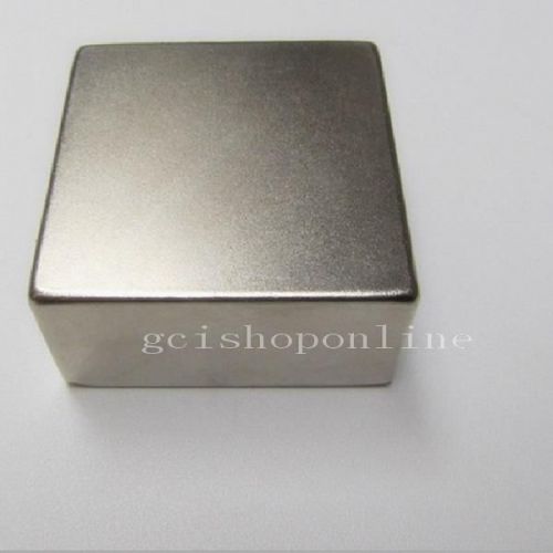 N42 neodymium 50*50*25mm block permanent rare earth magnet super strong 2&#034;x2&#034;x1&#034; for sale