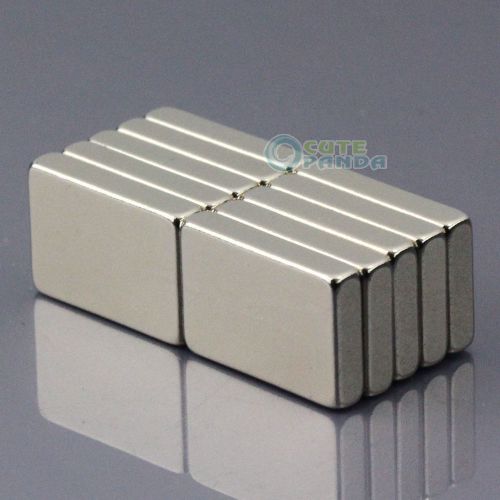 10pcs Strong N50 Block Slice Magnets 15 x 10 x 3mm Cuboid Rare Earth Neodymium