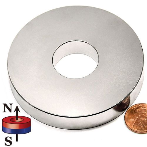 1 Piece N42 3&#034;ODx1&#034;IDx.5&#034;H NdFeB Neodymium Ring Magnet