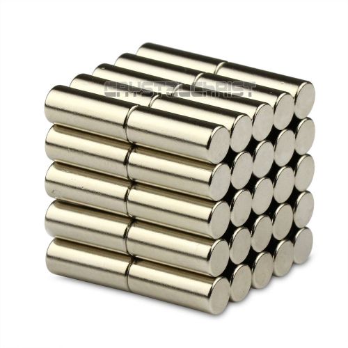 50pcs Super Strong Round Cylinder Magnet 6 x 15mm Disc Rare Earth Neodymium N50