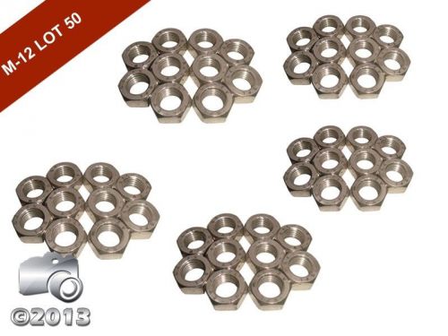 A2 STAINLESS STEEL NEW M 12 HEXAGON HEX FULL NUTS DIN 934-PACK OF 50 PCS