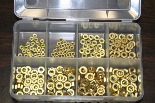 0-80 * 1-64 * 1-72   brass hex machine screw  nut  assortment for sale