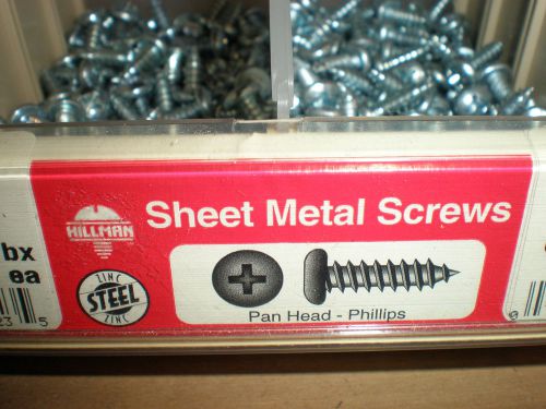 #12 pan head phillips drive zinc sheet metal screws (404) pcs. 1/2&#034; - 2-1/2&#034;