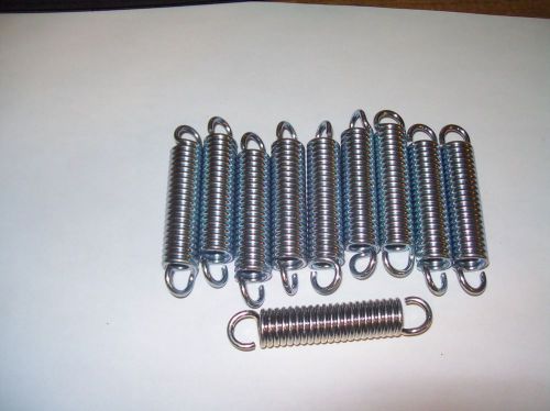 Extension spring lot 10 pcs.$reduced$ heavy duty, zinc plated  2.3 length for sale