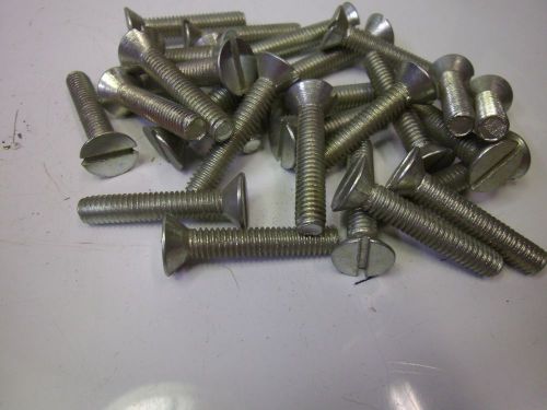 5/16-18 x 1.75 flat head slotted machine screws (qty 25) #j55010 for sale