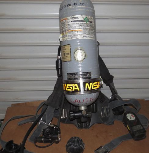 Msa mmr air pack harness - tank- msa mmr readout- (a9 &amp; a10) for sale