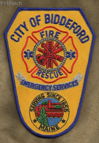 City of Biddeford, ME Fire Rescue Emergency Services FIREFIGHTER Patch Fire Dept