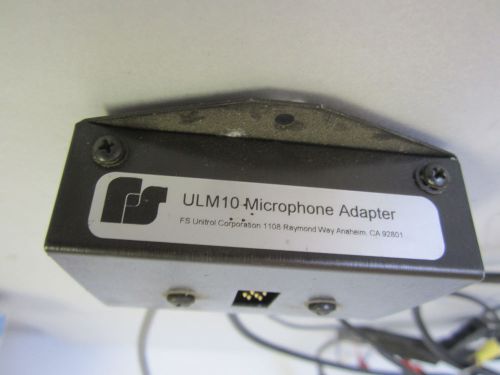 Federal Signal ULM10 Microphone Adapter # ULM10 for Motorola Spectra Sys 9000