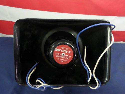 NEW PSE200 Code 3 Public Safety Equipment 200 Watt  Loudspeaker / Pa Speaker NEW