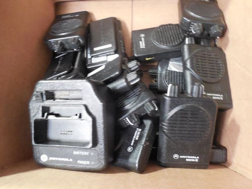 Motorola minitor iv stored voice 2 ch vhf pager 151-159 mhz with charger clean for sale