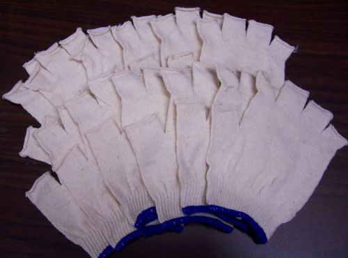 Industrial work gloves skivves fingerless liners 12 pack shelby * free shipping for sale
