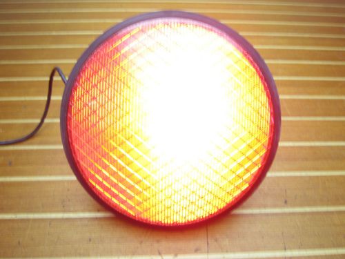 Eoi 12&#034; dia 110 volt ac electric red led traffic signal light module for sale
