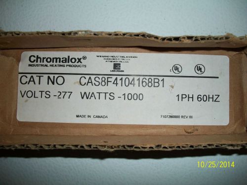 Chromalox Draft Barrier Heater Type CCAS- 8F410 277V 1000W