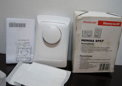 Honeywell H8908A SPST Manual Humidistat, White