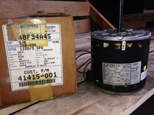 Armstrong Blower Motor, 3/4 hp, 1100rpm/3 speed 208-230V, CCW, pt #: S41415001