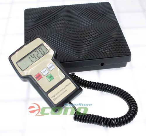 220lb digital hvac a/c refrigerant freon charging recovery weight scale w/ case for sale