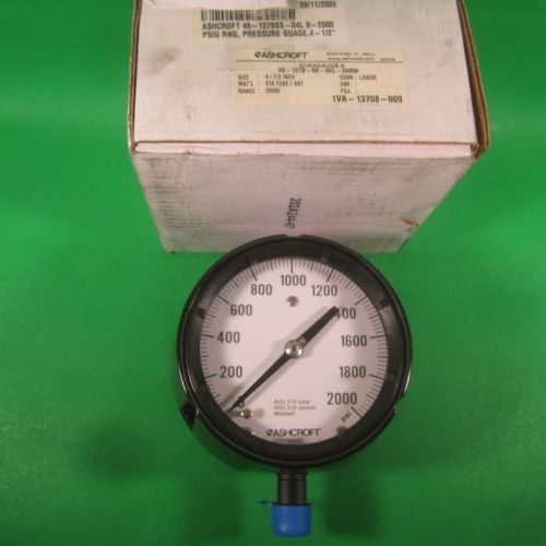 Ashcroft Pressure Gauge -- 45-1279-SS-04L -- New