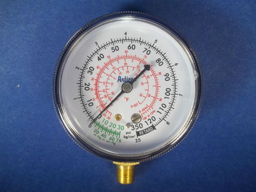Low pressure gauge for refrigerant r134a, r507, r404a-farenheit scale for sale