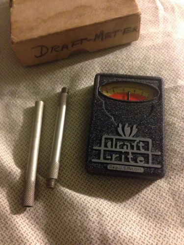 Antquie bacharach draft meter ( draft rite ) with tubes and case for sale