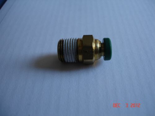 PARKER PRESTOLOK BRASS PUSH TO CONNECT TUBE FITTING 5/32&#034; TUBE X 1/8&#034; NPT PIPE