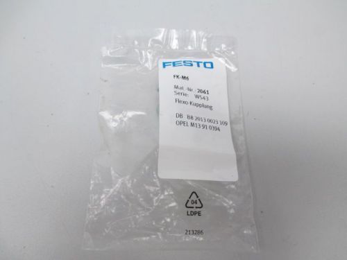 New festo fk-m6 2061 self alighning rod coupler replacement part d255966 for sale