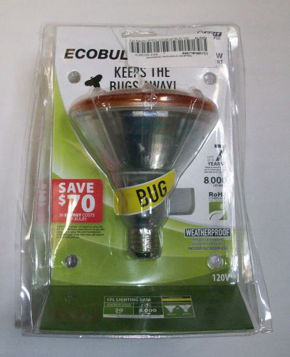 Feit electric outdoor fluroescent yellow light bulb 100w bpesl23par38t/bug nib for sale