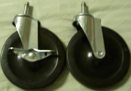 Set of 4 - ball bearing 5” swivel stem casters - used for sale