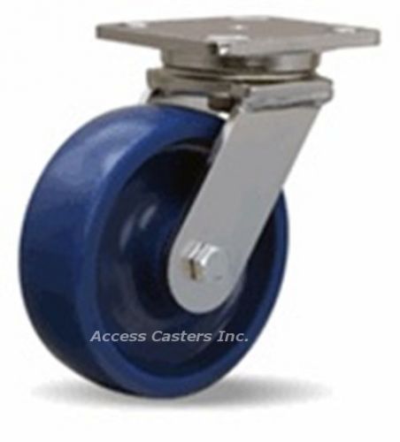 S-WHS-6UYSB 6&#034; Hamilton Polyurethane Swivel Caster, 1,100 lb. Capacity