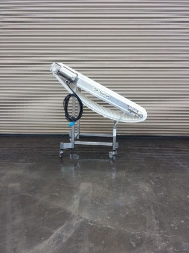12&#034; wide x 60&#034; long ss incline cleated conveyor with speed controller, conveying for sale