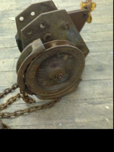 Wright hoist 1/2 ton steel heavy duty high speed made in usa american chain for sale