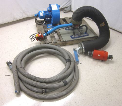 Vaculex anver 5-hp vacuum hoist lift lifting aid system 3-ph siemens 8&#034;-tube for sale