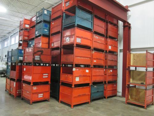 (40) Steel Storage/Shipping Containers.with Two Half Drop Gates - Used -AM13808A