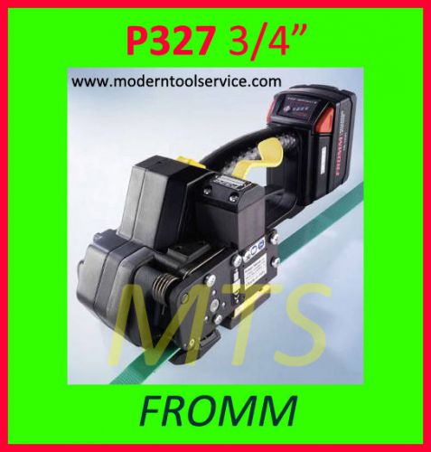 *NEW* FROMM 18V P-327 3/4&#034;  poly battery strapping tool orgapack signode P327 34