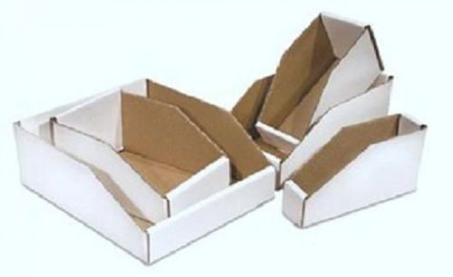 Cardboard Open Top Bin Boxes 4&#034; x 9&#034; x 4 1/2&#034; (Bundle of 50)