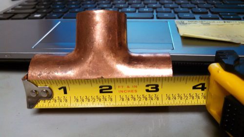 Copper pipe nibco fitting 1 1/4 x 1 1/4 x 1 1/4 length 3 1/4 lot of 3 for sale