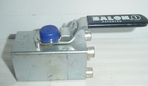 New~Balon 1&#034; Floating Lever Ball Valve~LM Series~Carbon Steel~Threaded