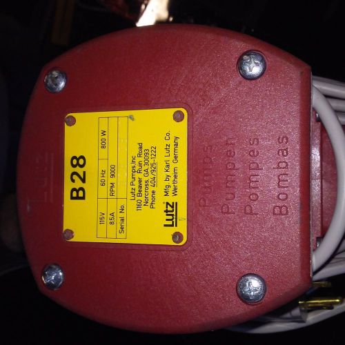 Drum pump lutz b28 pump and motor - excellent used condition for sale