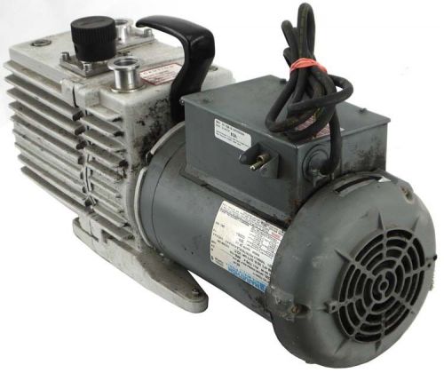 Leybold-heraeus trivac d16a dual stage vacuum pump +marathon 1725rpm 3/4hp motor for sale