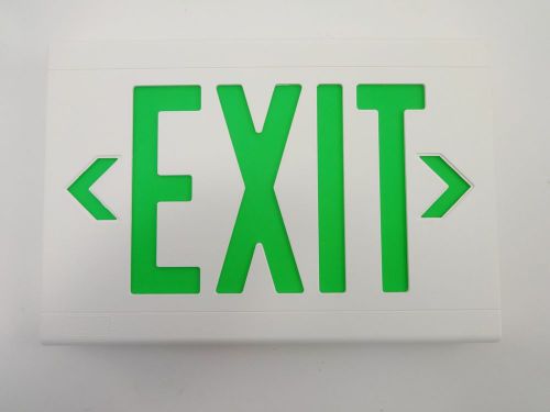 Nib dual lite hubbell lxugwe liteforms thermoplastic led emergency exit sign for sale