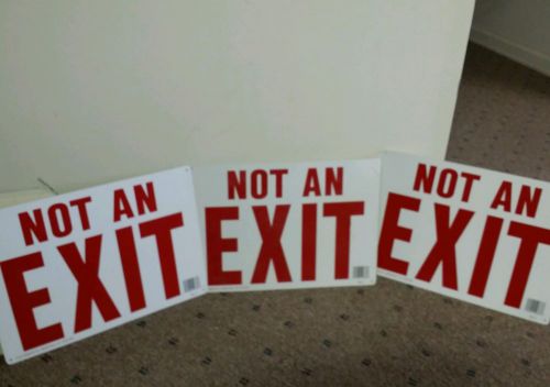 EXIT SIGN LOT OF 3