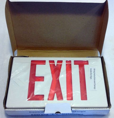 Single/Double Sided Led Exit Sign 120/277 V With Battery Backup, Universal Mount