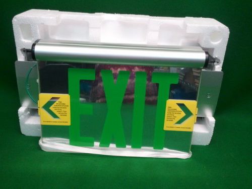 Mcphilben 44r line led edge lit exit sign   universal  new in box  44rlu2g for sale