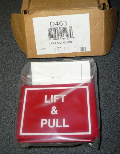 Radionics d463 manual lift pull kit station red fire alarm - bosch security for sale