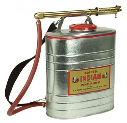 Smith indian galvanized fire pump, 5-gallon, dual-action nozzle, 179014-1, nib for sale
