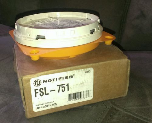 NEW Notifier FSL-751 Laser Smoke Detector Fire Alarm