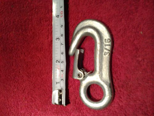 INDUSTRIAL HEAVY DUTY SNAP EYE HOOK  SAFETY CLASP STEEL WINCH CABLE LATCH MARINE
