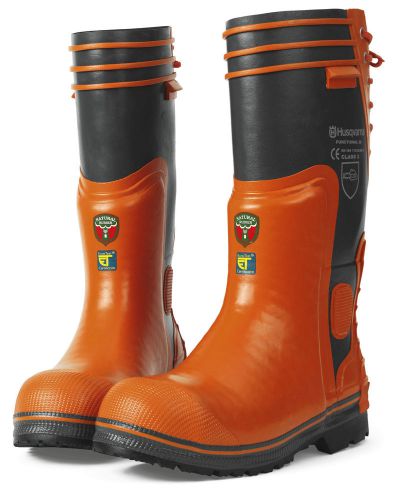 Husqvarna rubber loggers  boots with felt liners for sale
