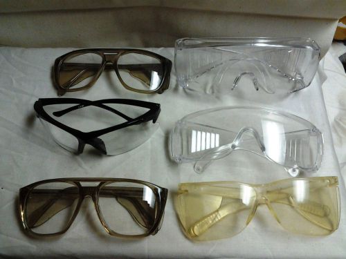 Lot of 6 Protective Eyeware Safety Glasses  Olympic Taiwan Various Brands